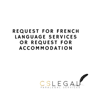 French Request